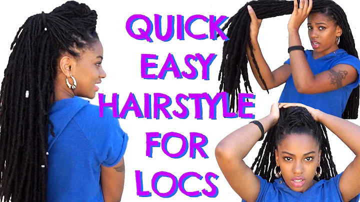 Quick easy hairstyle for locs