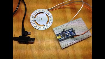 WCMCU Neopixel 16 bits LED Ring with an Arduino nano board