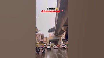 Monsoon Melodies: Ahmedabad Awash in Rain😍#rain#ahmedabad