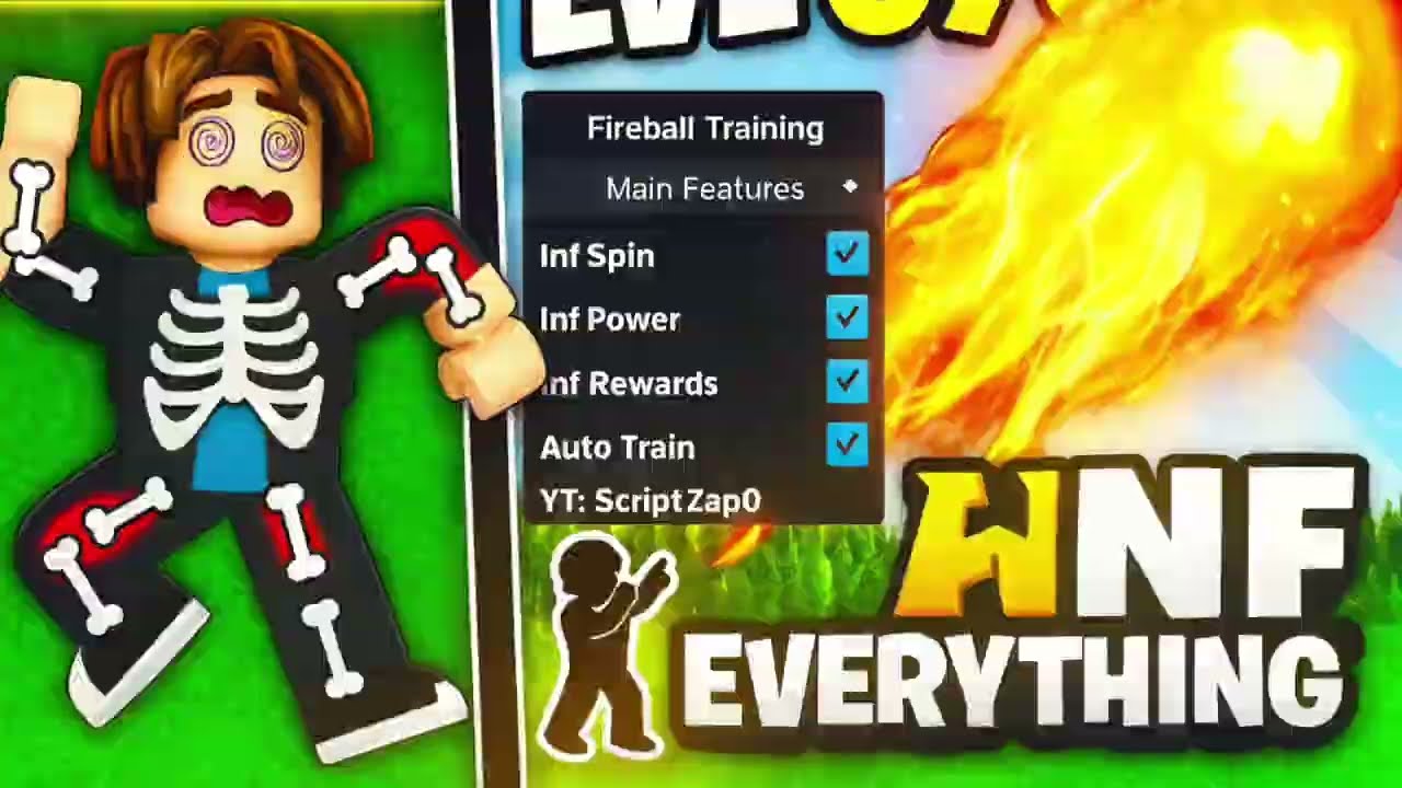 [💰INF]🔥Fireball Training Script - Inf Power, Inf Spin, Unlimited Rewards and More!