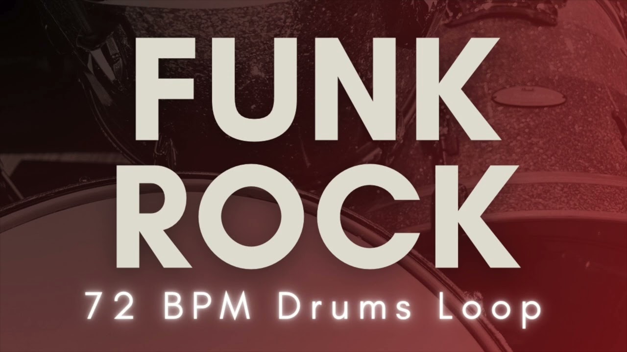 【Funk Rock】Drums Loop | 72 BPM