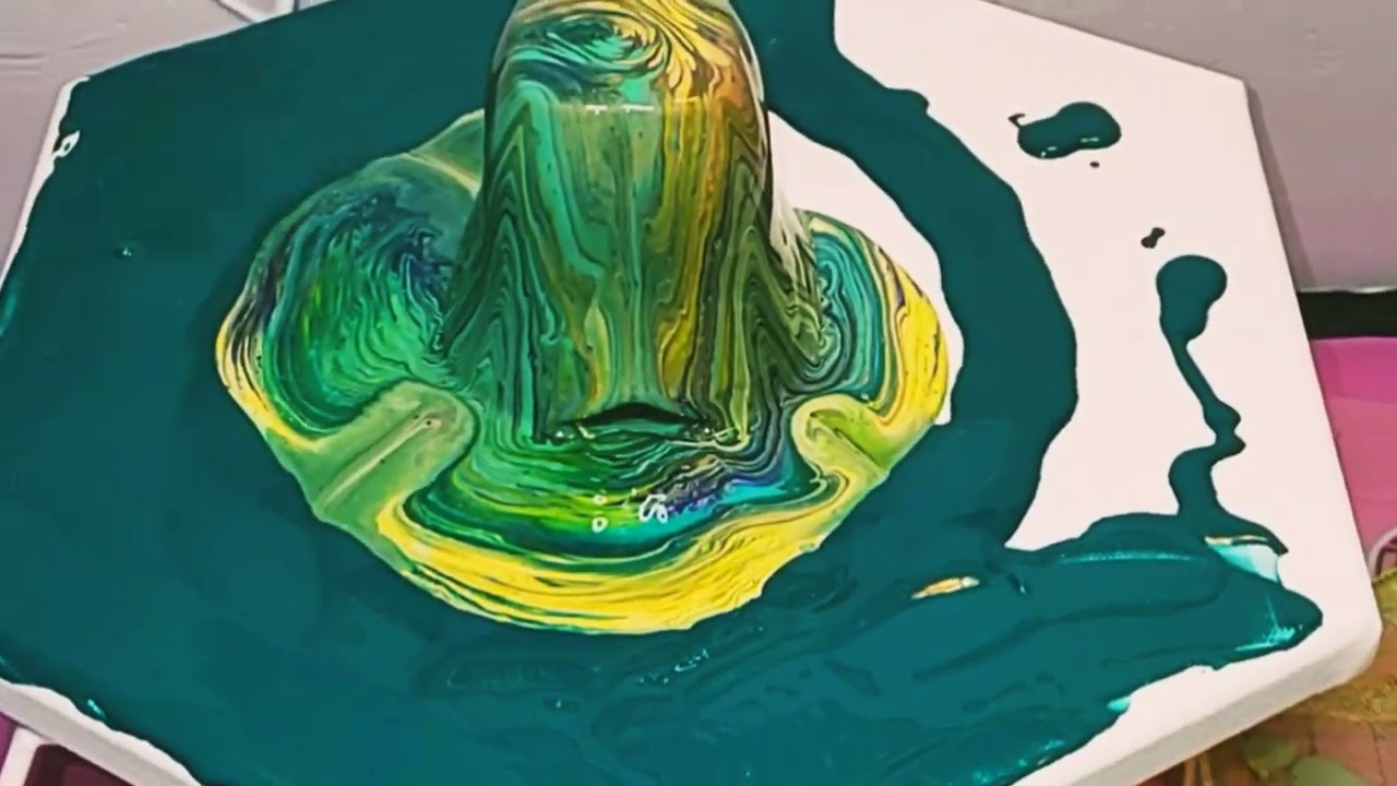 #3 DIRTY CUP POUR over glass tea light candle holder! POUR-ON-ATHON SERIES!