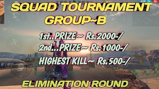 #Garena_Free_Fire SQUAD TOURNAMENT [GROUP-B] 1st ROUND_FULL MATCH