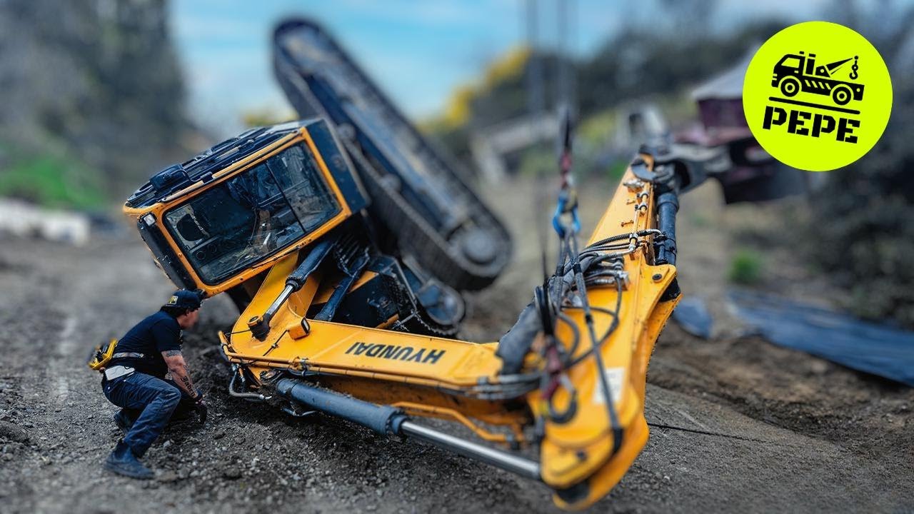 Gran Excavadora se Voltea en Beverly Hills