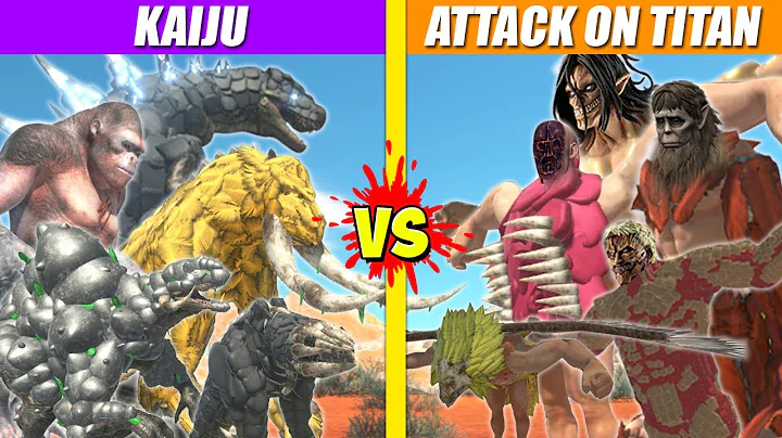 Kaiju vs Attack On Titan Battles | Animal Revolt Battle Simulator