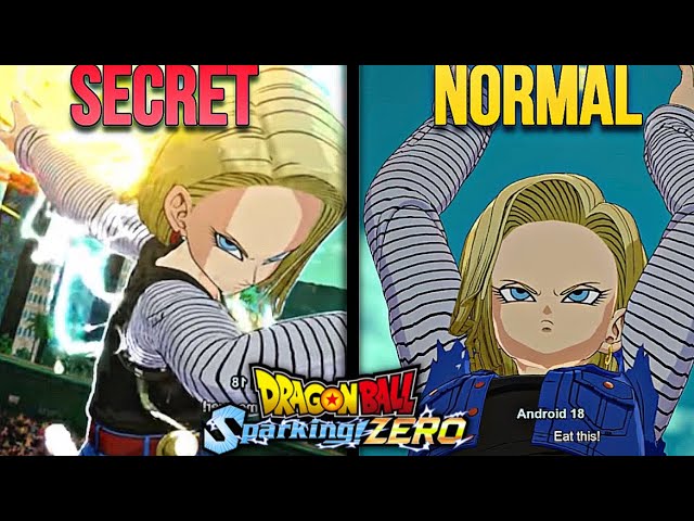 How to unlock SECRET MOVES Dragonball: Sparking! Zero (Android 18