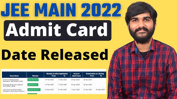 Jee Main 2022 Admit Card Date Released🔥 #jeemains2022