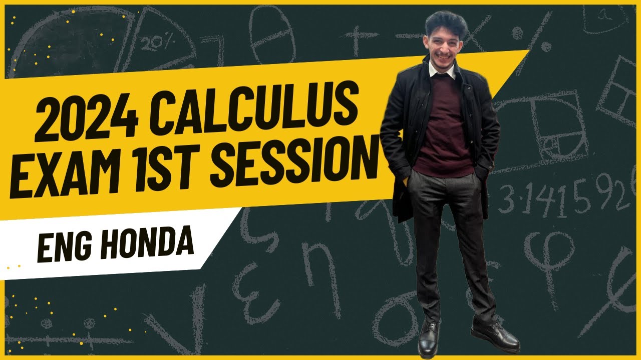Solving 2024 Calculus Exam - 1st Session - YouTube