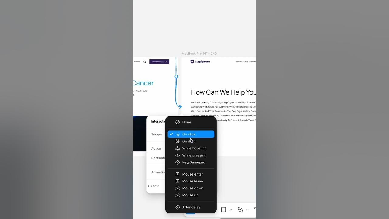 Scroll website animation in figma