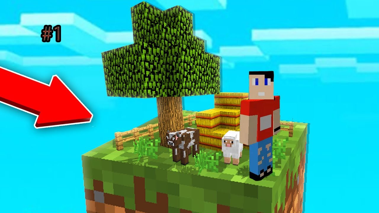 Майнкрафт Скайблок, но у Меня Только ОДИН БЛОК - Minecraft Skyblock, But You Only Get ONE BLOCK