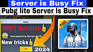 Pubg mobile Lite Server is Busy please try again later problem Fix / pubg Lite Server problems #pubg