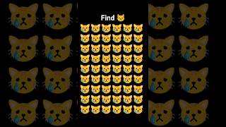😿Find the Different Emoji 😾😱 Only 1% Can Spot It! 🔥 #OddEmoji #EmojiChallenge #FindTheOdd #Shorts