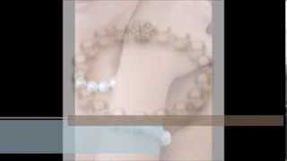 Bridal Jewelry Sasha Pearl And Crystal Ball Clasp Bracelet