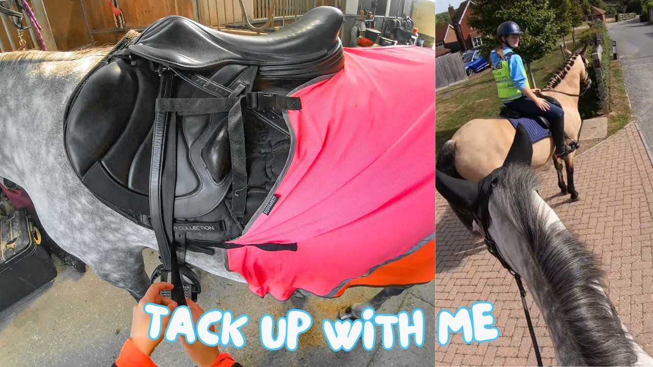 POV: Tack up with me for a summer hack 🌼 | GO PRO