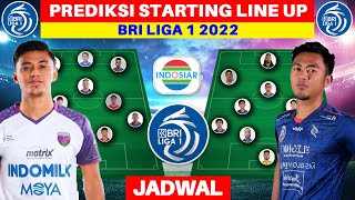 Persita vs Arema FC - Prediksi Starting Line Up - Pekan 25 BRI Liga 1 2022 - Live Indosiar