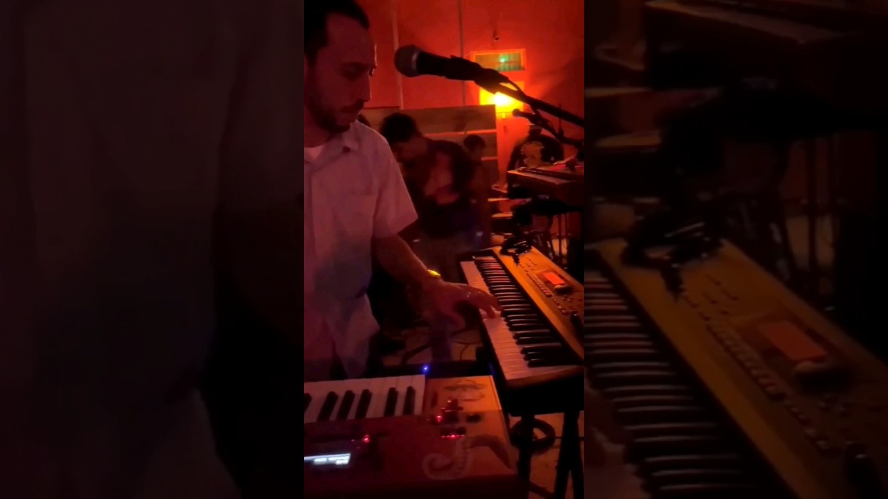 Playing my Synth with the boys The Disfunction synth indiemusic 