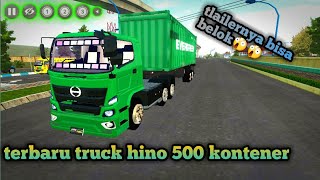 Mod bussid truck hino 500 kontainer //hino lohan terbaru full anim