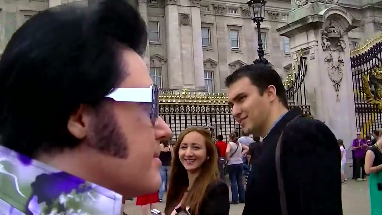 ELVIS INVADES LONDON (PART 1) ♔J.R. as ELVIS♔ 