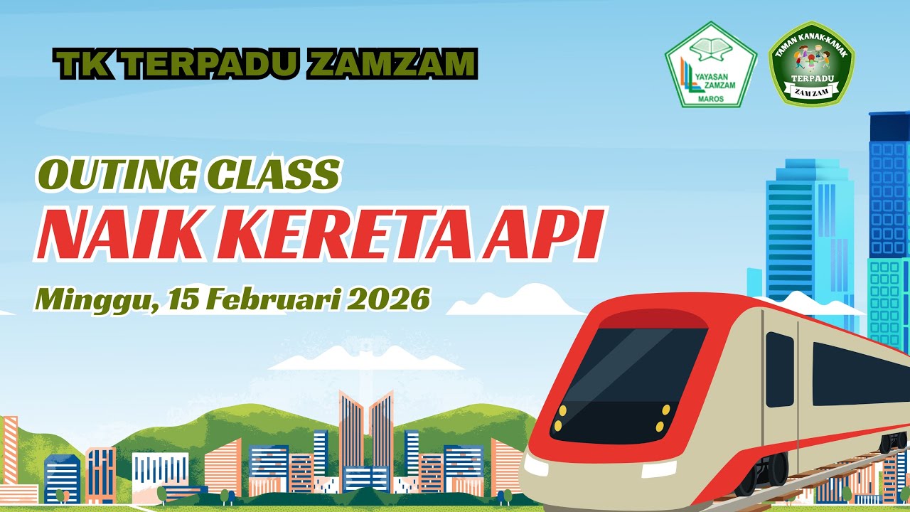Puncak Tema Transportasi Darat “Naik Kereta Api” #keretaapi  #outingclass  #naikkeretaapi #kereta 