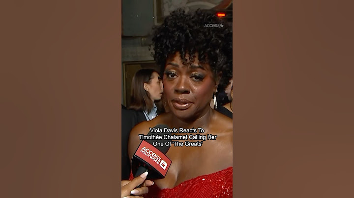 Viola Davis REACTS To Timothée Chalamet Calling Her One Of 'The Greats'