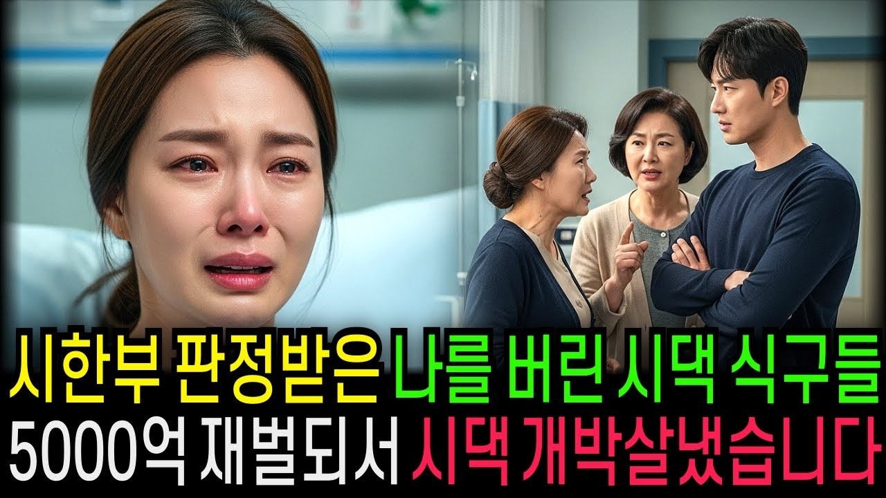 시한부 판정받은 나를 버린 시댁 식구들 5000억 재벌되서 시댁 박살냈습니다                                       반전사연   오디오북   사연