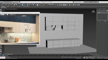 3dsmaxtutorials, Tutorial on 3D Modeling a Stylish Kitchen Cabinet in 3dsmax ( Part 1)
