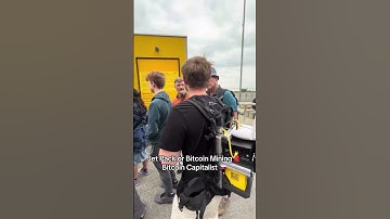 Jet pack or Bitcoin Mining backpack #bitcoin #prague #btcprague #bitcoinprague #braiins #bitcoinmini