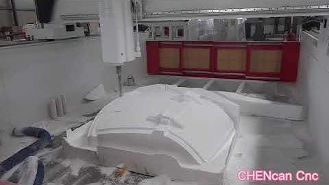 Car Hood EPO EPS Foam FRP Mold Making Milling CNC Machine #foammold #carhood #carmold