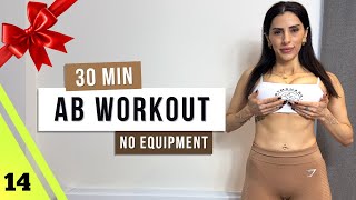 30 min Super Intense AB WORKOUT ( Day 14: December Abs Challenge) | Follow Along | Fitness Dilek