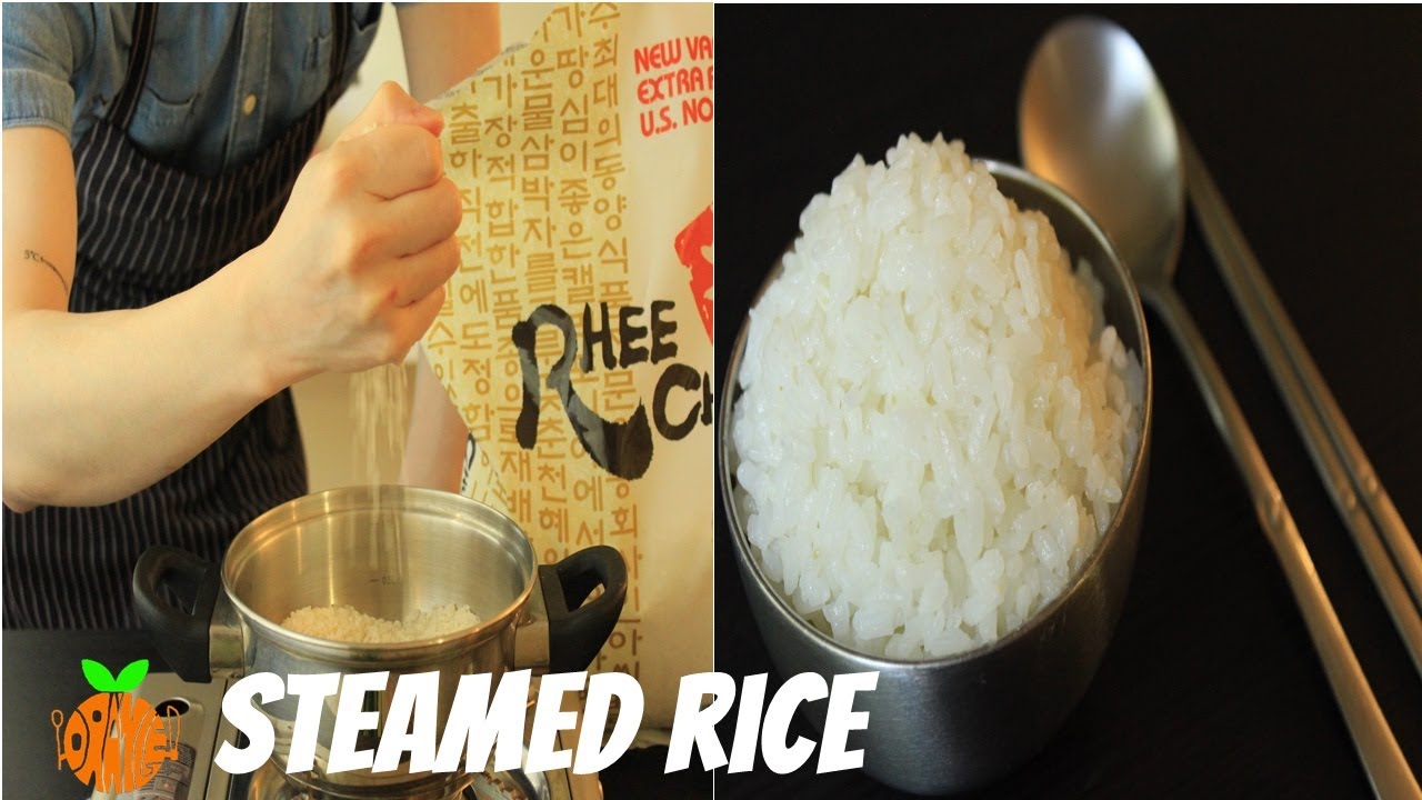 How to Cook Steamed Rice Korean Rice cooking on Stovetop, No Rice