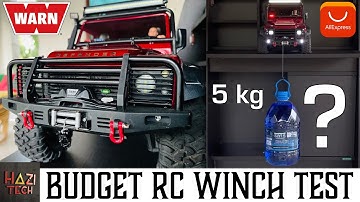 Budget Metal Double Motor RC Winch Installation & Testing | 1/10 Scale | Warn Winch