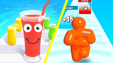 🟢 🟡  Juice Run Vs Tall Man Run | Gameplay Android ios | Android Gameplay Video | NO. 52