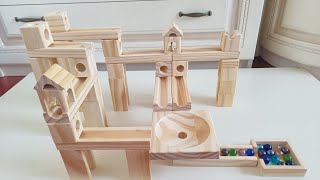Marble Run ASMR | Storey wooden structure