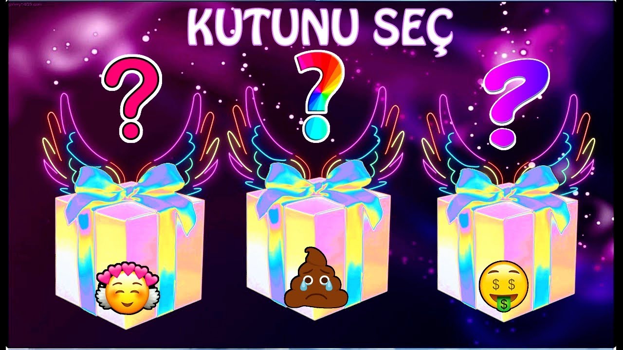 Kutu oyunu Hediye Oyunu ansn test et Choose your gift