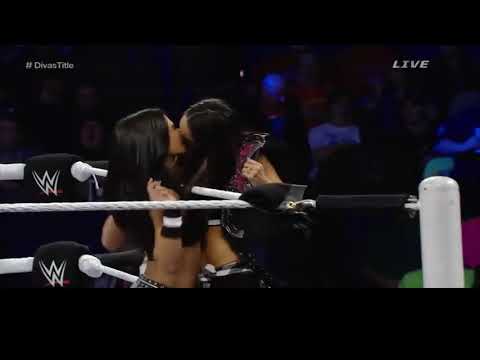 WWE brie bella kisses AJ lee Survivor Series 2014
