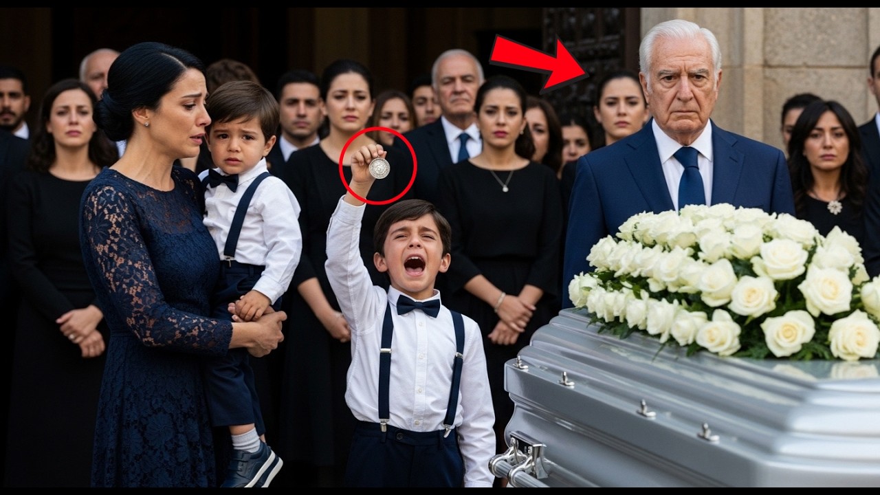 El funeral estaba lleno de lágrimas… hasta que un niño rompió el silencio con una frase inesperada