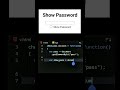 show password using js #easytutorial #javascript #js #password #show #inputs #htmltutorial #code