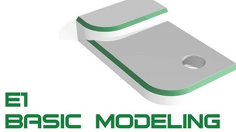 E1 Autodesk Inventor 2017 - Basic Modeling 1 Tutorial
