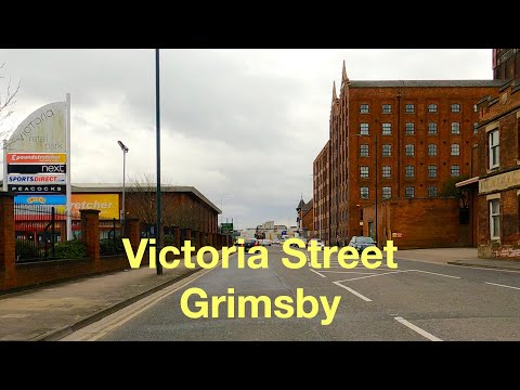 Grimsby Town Centre Drive one day before easing of the COVID-19 national lockdown in 4K