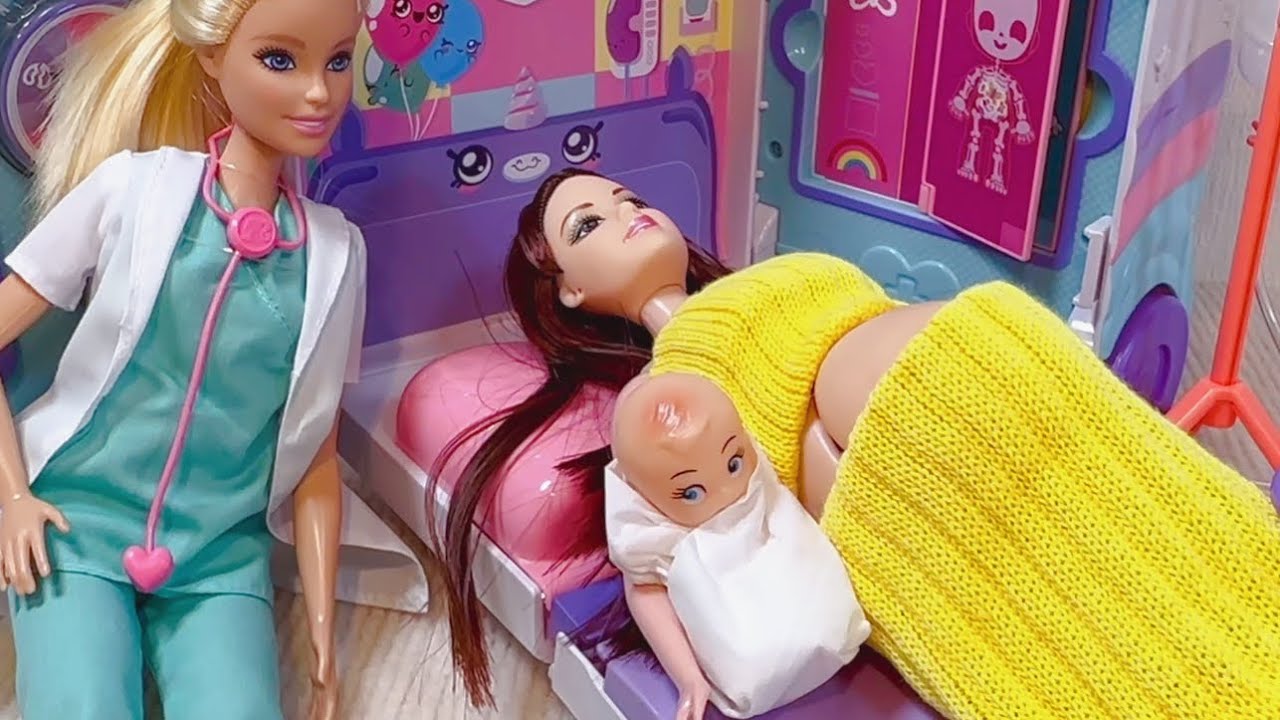 23 Minutes Satisfying with Unboxing Cute Pregnant Barbie Doll Doctor Playset | ASMR Video