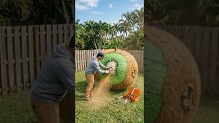 I turned a giant kiwi into a luxurious living room..#building