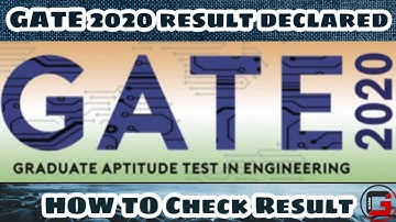 How to check GATE 2020 result.