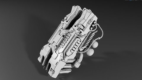 Sci-fi Device Speed Modeling - Grid Modeler (blender addon)