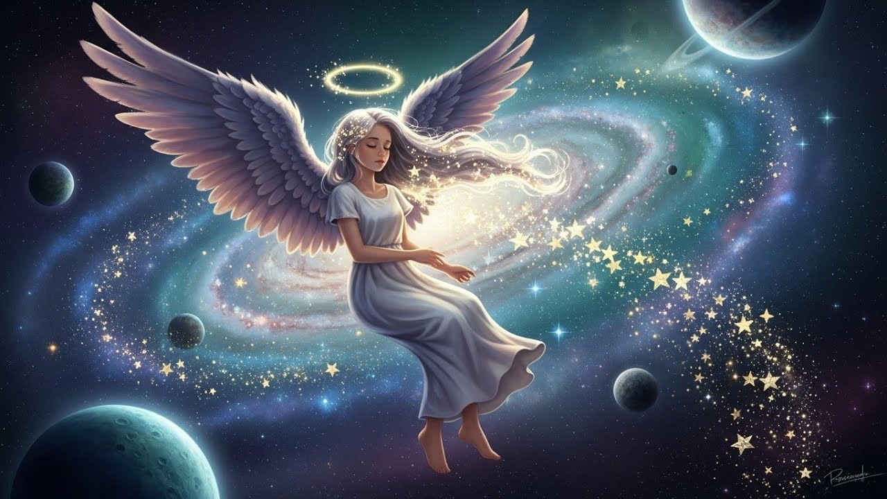 Starlight Dreams and Angel Wings 🌟👼 | Soothing Bedtime Song for Kids | Gentle Nursery Rhyme