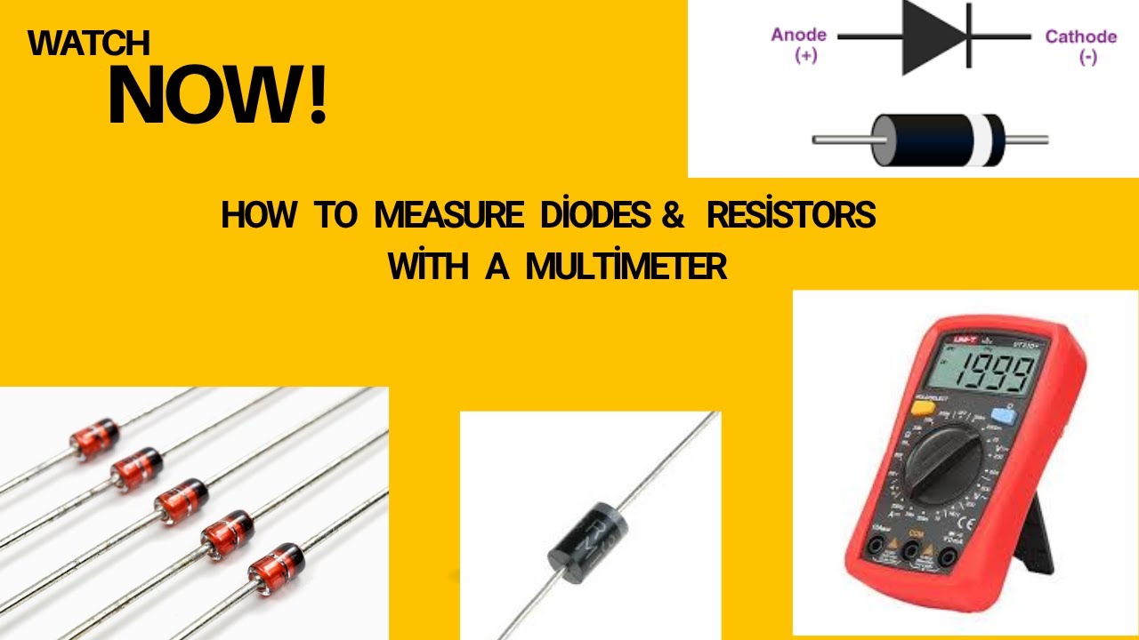 How to Measure Diodes & Resistors with a Multimeter | Easy Electronics Tutorial |