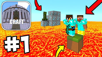 New Minicraft Lava One Block Multiplayer Survival Walkthrough & Gameplay Part 1