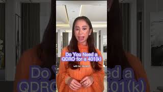 Do you need a QDRO for a 401K #love #divorce