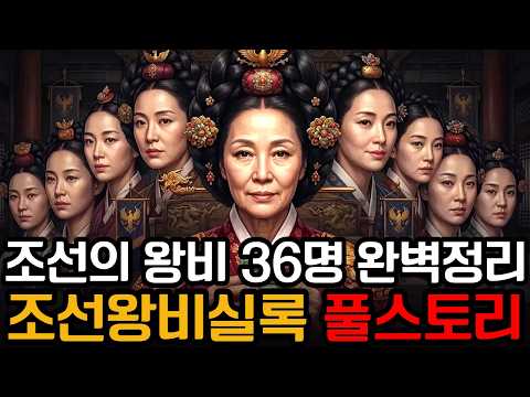🌙자면서듣는 역사 | 조선왕비실록 풀버전 ｜36명의 국모, 500년 동안 흘린 눈물의 잔혹사｜달빛 역사관