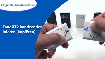 Faac XT2 handzender inleren (kopiëren)
