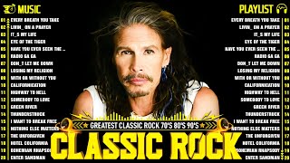 Classic Rock 70s 80s 90s Full Album  Metallica, Aerosmith, ACDC, Nirvana, Bon Jovi, U2, GNR, Que